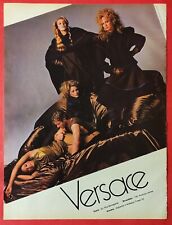 Publicité de presse: Vêtements Mode VERSACE & Chaussures KELIAN Fauves Sept 1982