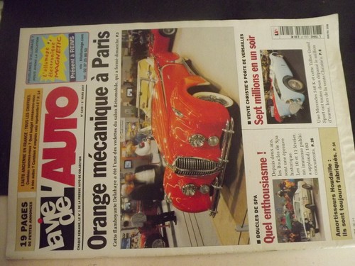 Revue vie de - vie, l'auto