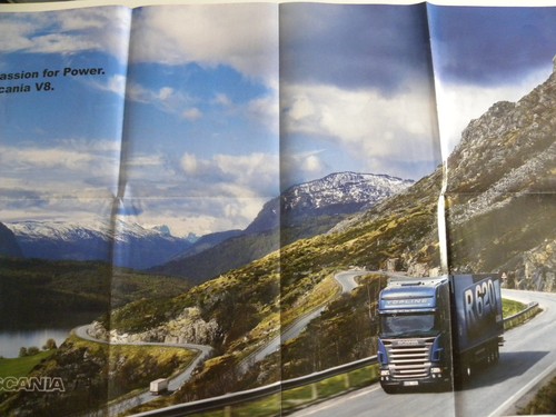 Brochure camion scania - v8, de