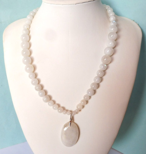 Collier pierre lune - en,