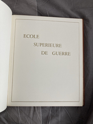 Ecole superieur guerre et - superieur,