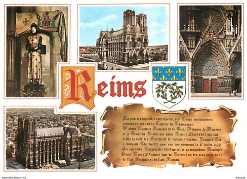 Carte postale reims - 51,