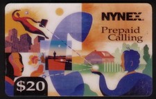 20 $ - Carte Téléphonique Usagée (Blanche) Art Moderne : Restez En Contact