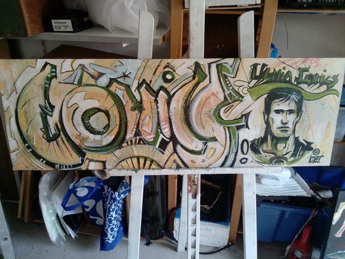 Tableau huile sur toile - huile,