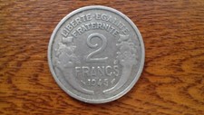 2 francs Morlon aluminium 1945C