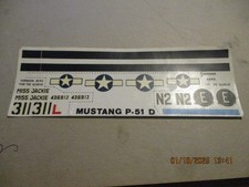 Décal 925 maquette 1/72e kit  avion P-51D MUSTANG  années 70/80