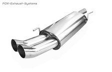 Silencieux Sport VW Golf 3 GTI VR6 2x76 DTM Rond Aiguisé