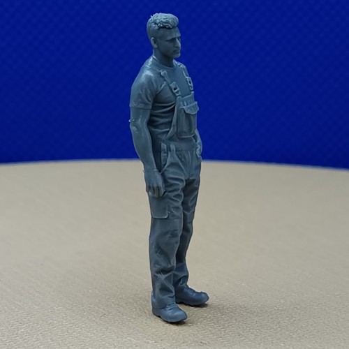 Diorama homme en salopette - diorama,