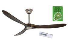 Ventilateur de plafond CasaFan 318015 ECO GENUINO 180 en noyer massif / en...