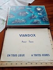 Rare Ancien pochette cuir carton Publicitaire VIANDOX Liebig 