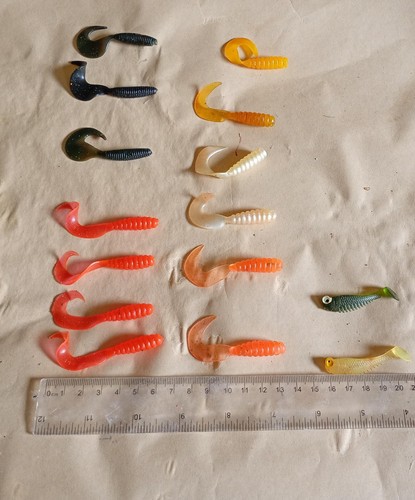 Lot leurres souples pêche - souples,