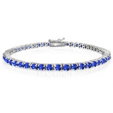 3mm Rond Simulé Saphir Bleu