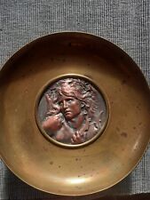 Coupe Femme  orphée et sa lyre Art Nouveau Signé L Coudray Jollet Bronze