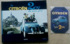 Citroën 2 CV de mon père éd Atlas 2010 + plaque allu peinte
