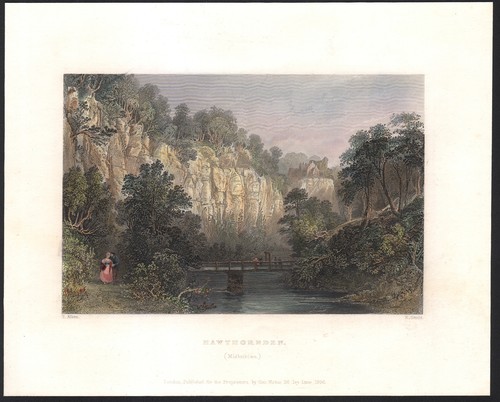 1836 gravure aquarellée - gravure,