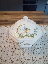Soupière  À Moustiers Boite  Avec Couvercle