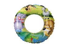 Bouée gonflable diamètre  50cm  SAFARI avec animaux pour piscine enfant 14718