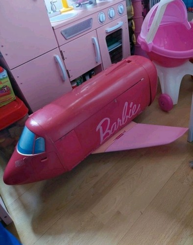 Avion barbie rose - rose, etat