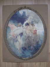 Reproduction du tableau « Danse des Dryades »  d’Antoine Calbet (1860 – 1944)