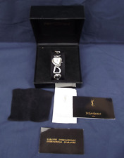 YSL Montre Yves Saint Laurent coeur en métal boîte papiers acheté à Cannes 1997