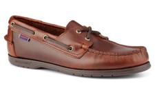Sebago Endeavor Waxed Leather Boat Shoe 7000GC0/925 Marron Gomme Neuf
