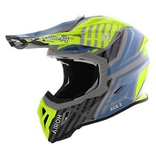 Casque Airoh Aviator Ace 2 MX fier - jaune brillant bleu gris