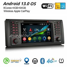 8-Cœur CarPlay Android 14 DSP 4Go+64Go DAB+ Autoradio BMW 5er E39 M5 4G GPS Navi