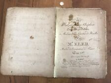 catalogue brochure sur la musique numéro 16 partition mr eler imcomplet 