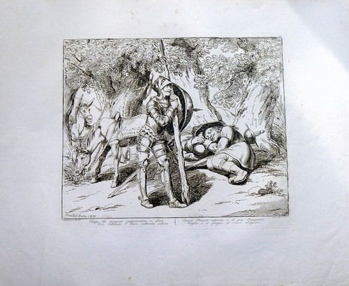 Eau forte pinelli - de, 1833
