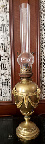 Lampe petrole piedouche - petrole,