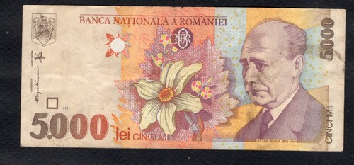 Roumanie 5000 lei - 5000, etat