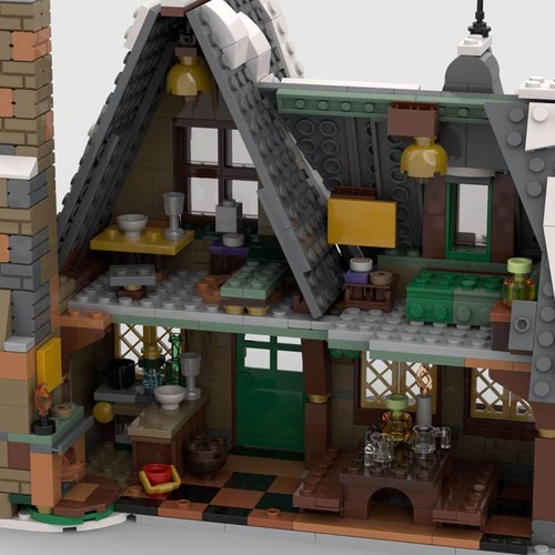 Moc 94936 winter village - village, inn
