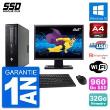 PC HP 705 G1 SFF Ecran 22" AMD