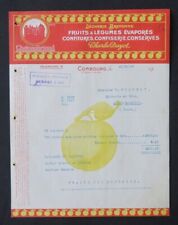 Facture  COMBOURG 1921 SECHERIE BRETONNE DAYOT FRUIT LEGUMES   illustrée 98