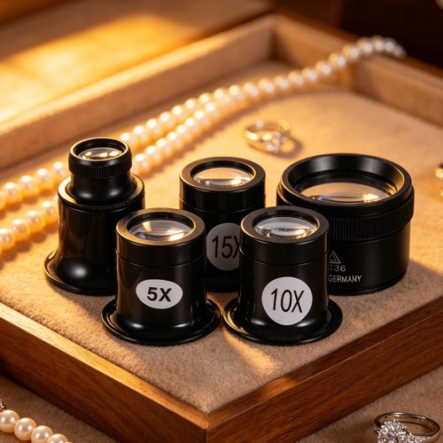 Lot loupes de bijoutier - 10,