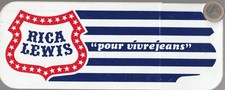 Autocollant. C22 jean's. RICA LEWIS. 24 X 9.5 Cm