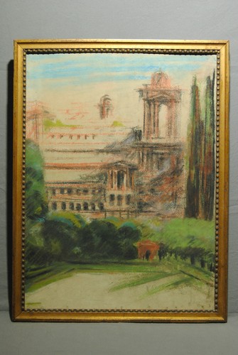 Tableau dessin ruine - , antique