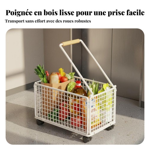 Panier courses roulettes - de, à