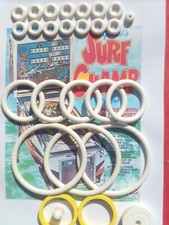 FLIPPER GOTTLIEB-SURF CHAMP-SURFER-KIT ELASTIQUES RUBBER-DOIGT DE BATTEUR JAUNE