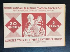 carnet timbres 20 vignettes