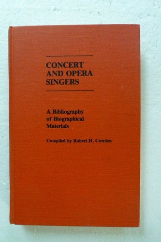 Bibliographie des chanteurs - des, de