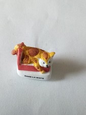 Fève Petit Chat Dans La boîte 'mat' 