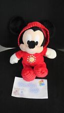 doudou peluche Mickey combinaison capuche rouge soleil DISNEY NICOTOY (2 dispo)