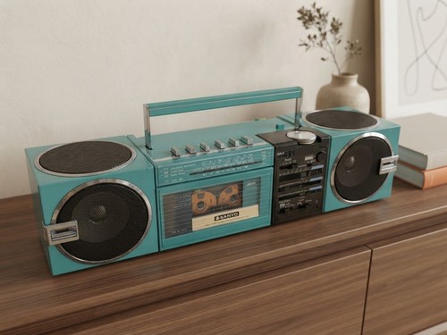 Sanyo 7755l rare boombox - m-7755l,