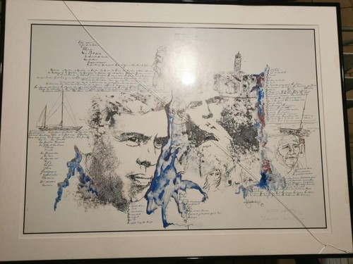 Lithographie brel en quête - brel, "