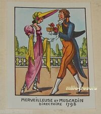Image type Bon Point : MERVEILLEUSE et MUSCADIN 1798 EDITIONS EDUCATIVES CALVET