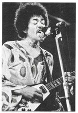 RARE / CARTE POSTALE - JIMI HENDRIX / POSTCARD CARTOLINA POSTKARTE CARTA POSTAL