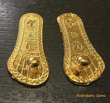 Laxmi Charan Paduka Shree Laxmi Pieds Ensemble Talisman Amulette Om