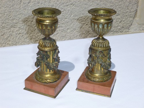 Jolie paire bougeoirs de - de,