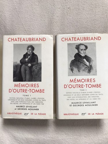 Chateaubriand mémoires - chateaubriand,,
